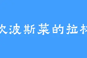 喜欢波斯菜的拉林辰