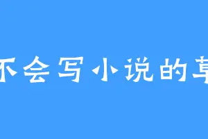 不会写小说的草
