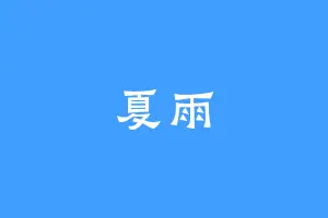 夏雨
