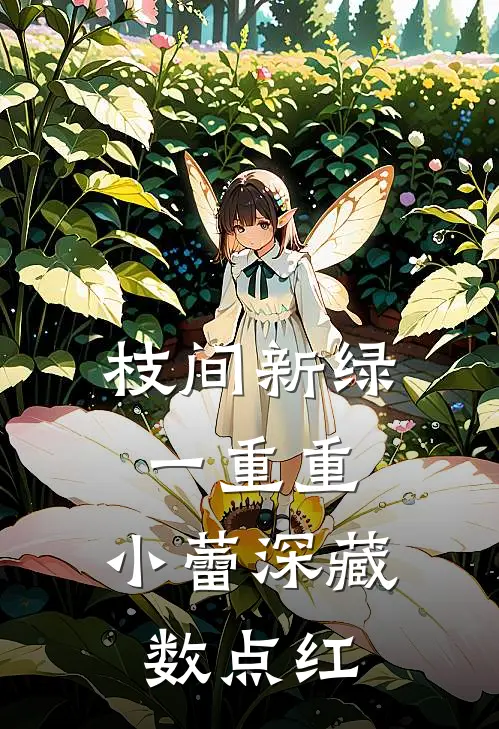 枝间新绿一重重,小蕾深藏数点红