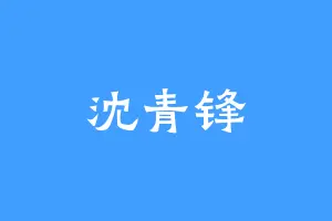 沈青锋