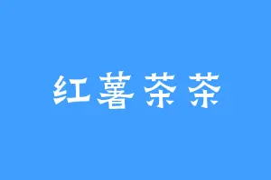 红薯茶茶
