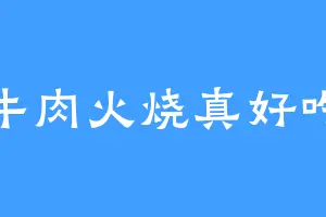 牛肉火烧真好吃
