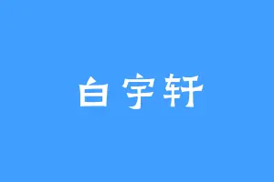 白宇轩
