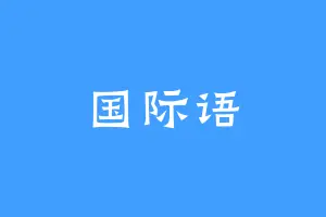 国际语