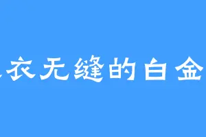 天衣无缝的白金堂