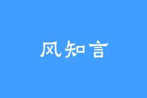 风知言