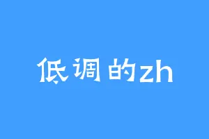 低调的zh