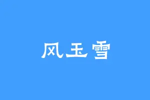 风玉雪