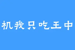 耳机我只吃王中王