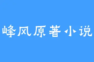 峰风原著小说
