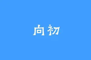 向初