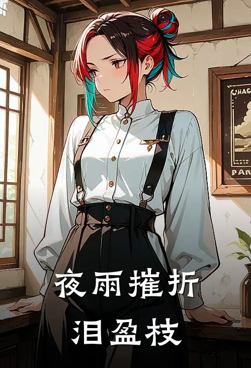 夜雨摧折泪盈枝