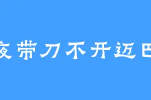 雨夜带刀不开迈巴赫