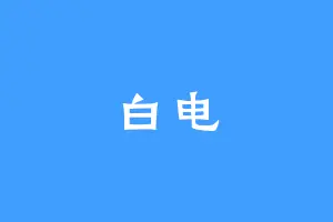 白电