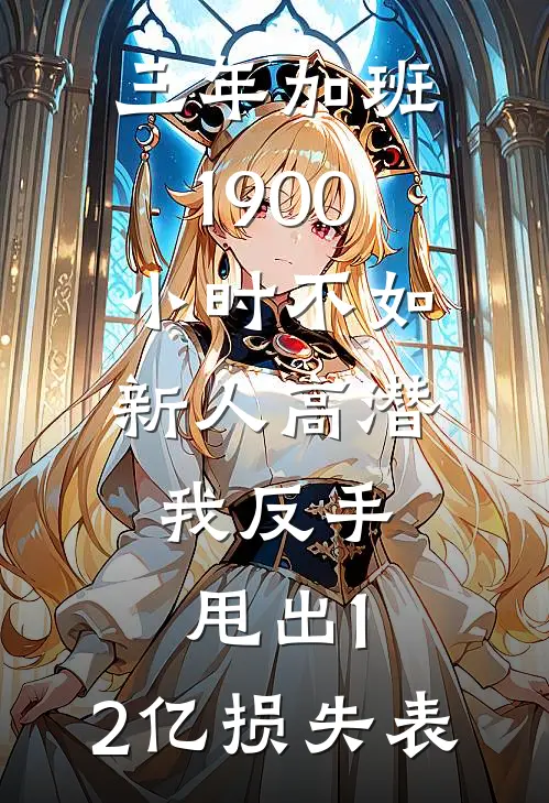 三年加班1900小时不如新人高潜，我反手甩出1.2亿损失表